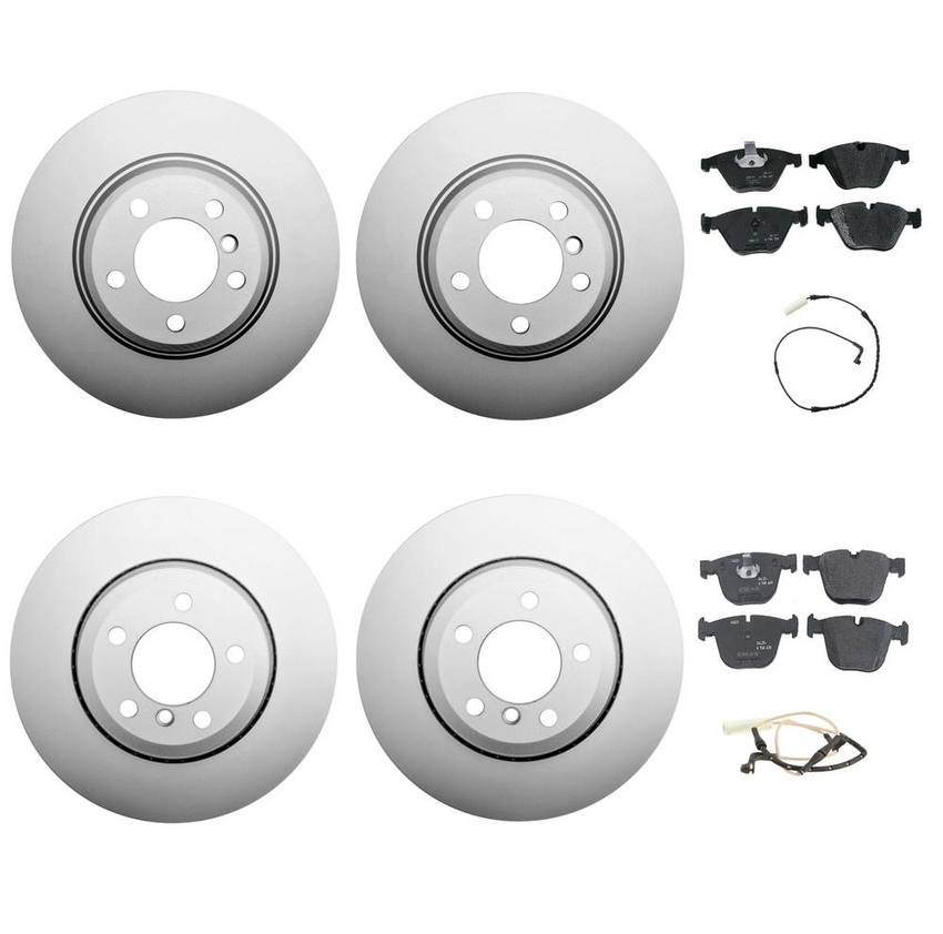 BMW Brake Kit - Pads and Rotors Front &  Rear (348mm/345mm)